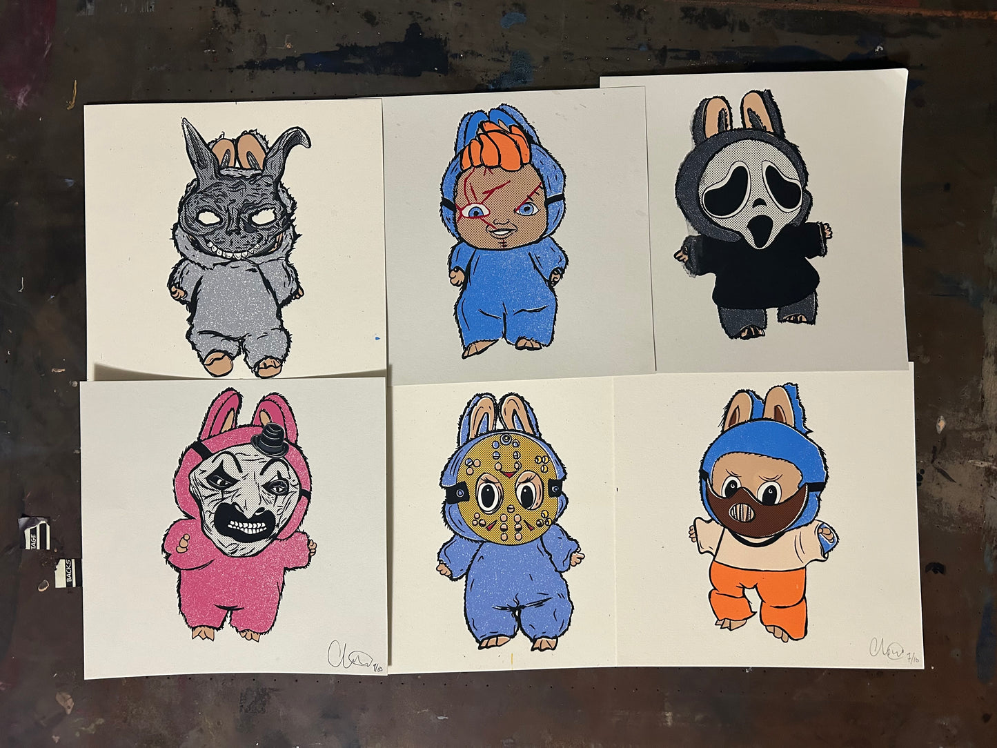 Labubu blind box print